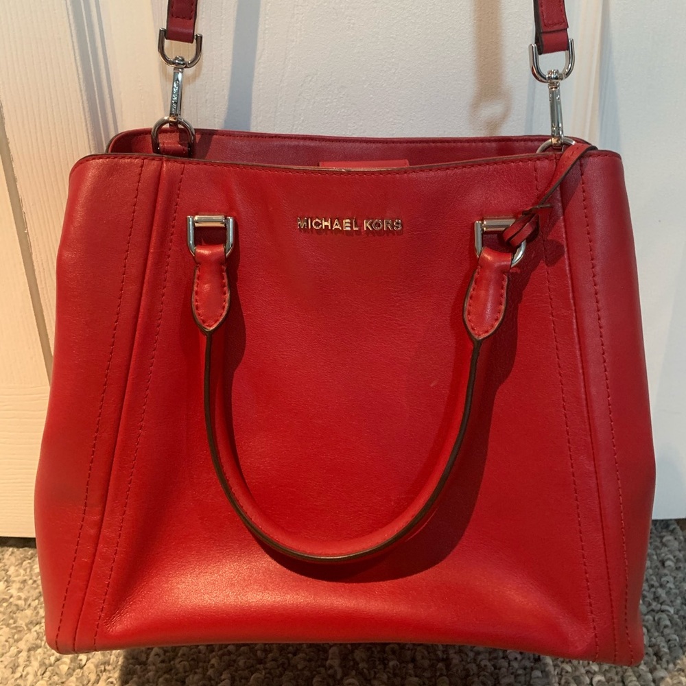 Red Michael kors bag